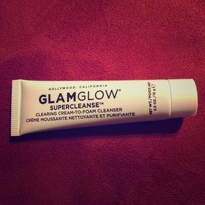 Glam glow supercleanse foam cleanser sample